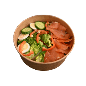 Salat mit Lachs